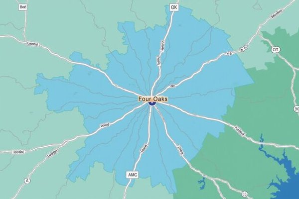 Johnston Pressure Washing service area map
